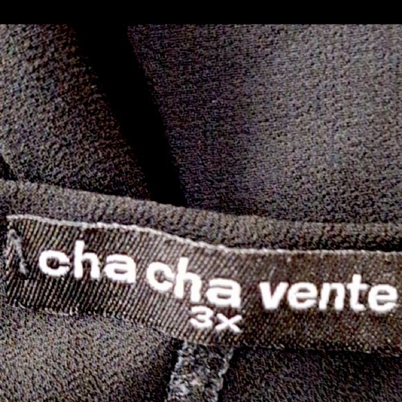 Cha Cha Vente Black Whimsigoth Sheer Swiss Dot High Low Witchy Dress Size 3X - Picture 11 of 12